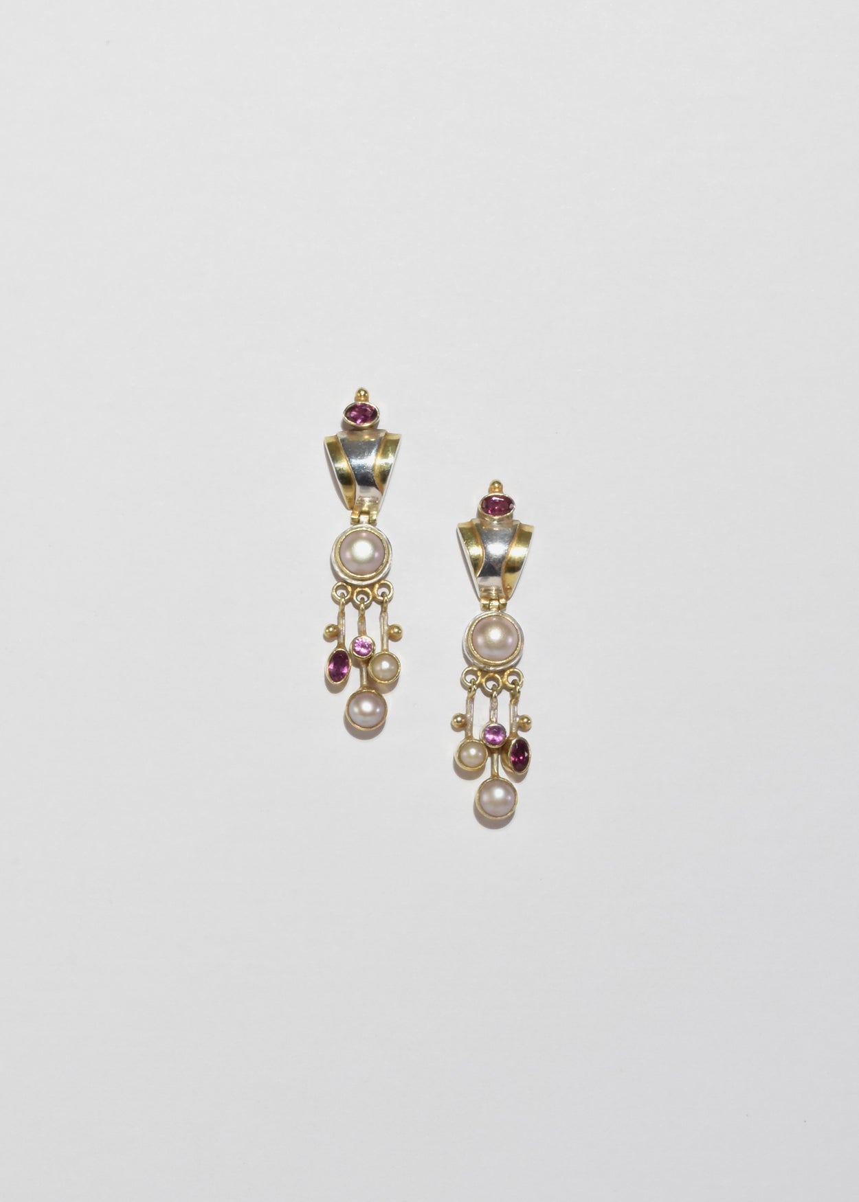 Tourmaline Pearl Earrings