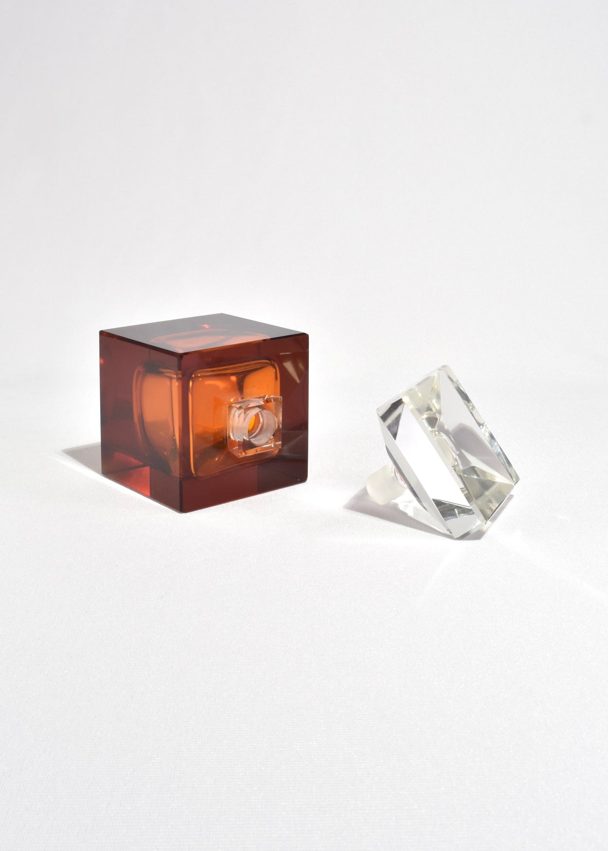 Amber Glass Perfume Bottle