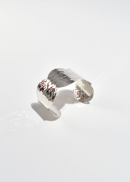 Scalloped Hammered Cuff Bracelet