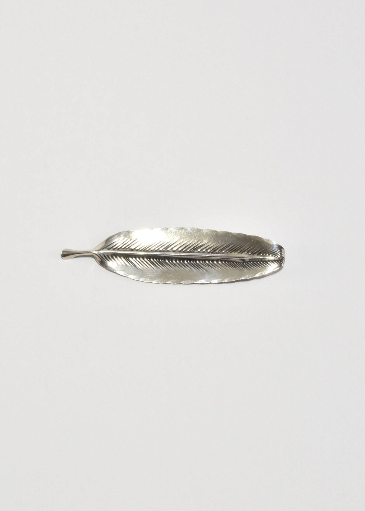 Sterling Feather Brooch