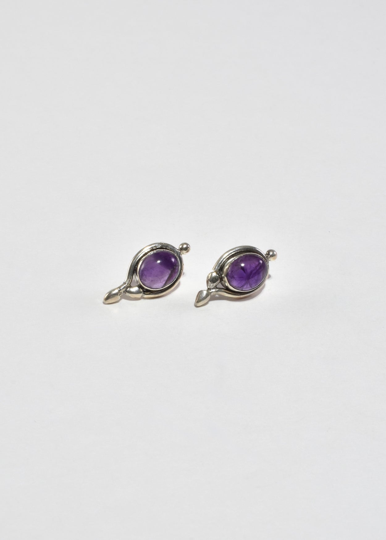 Amethyst Stud Earrings