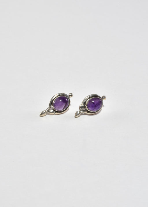 Amethyst Stud Earrings