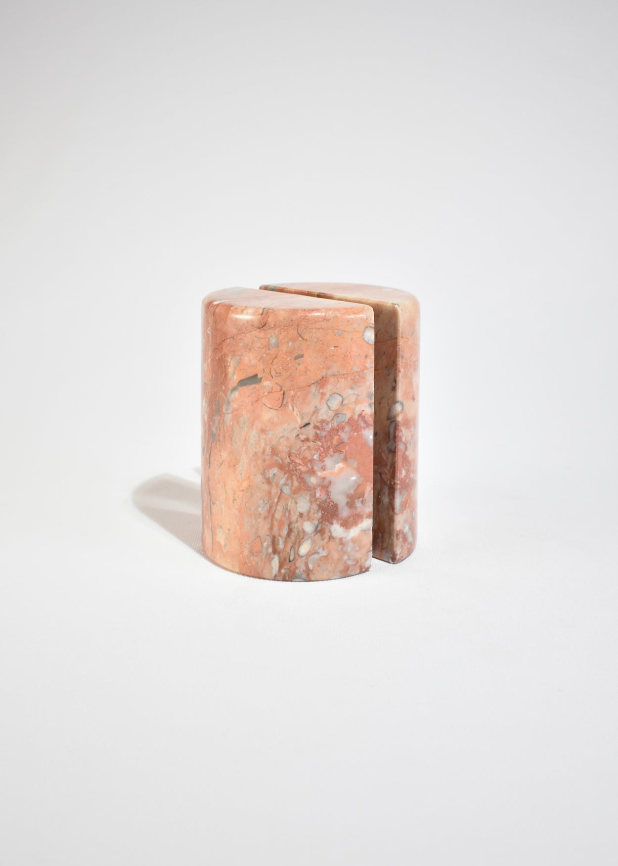 Pink Marble Bookends