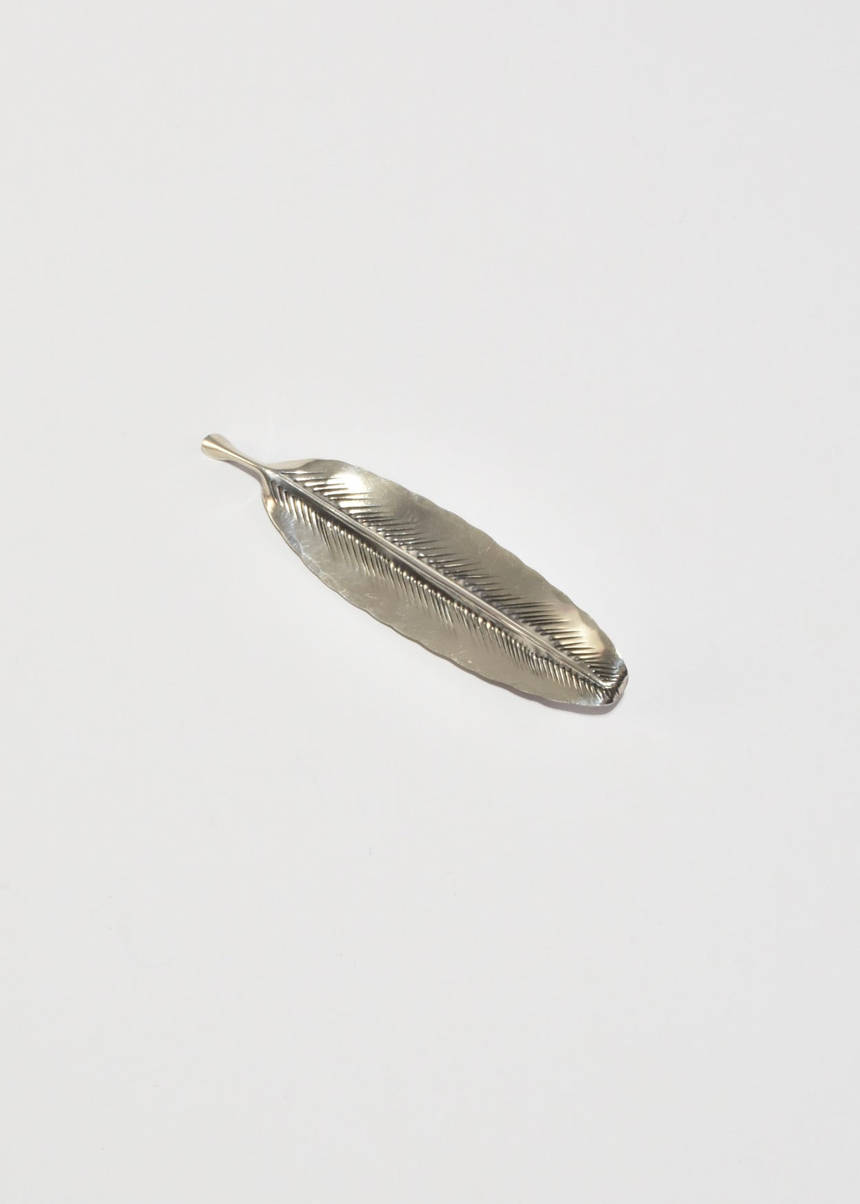 Sterling Feather Brooch