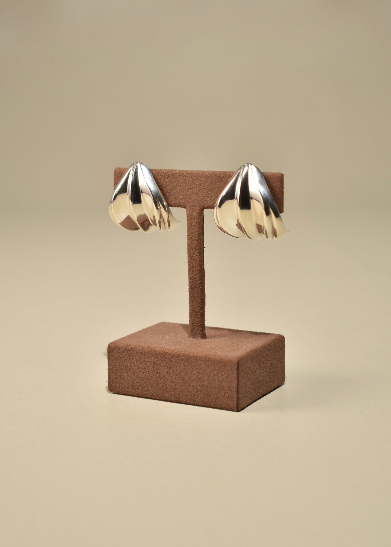 Ribbed Statement Earrings