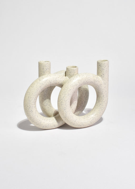 Circular Speckled Ceramic Vase