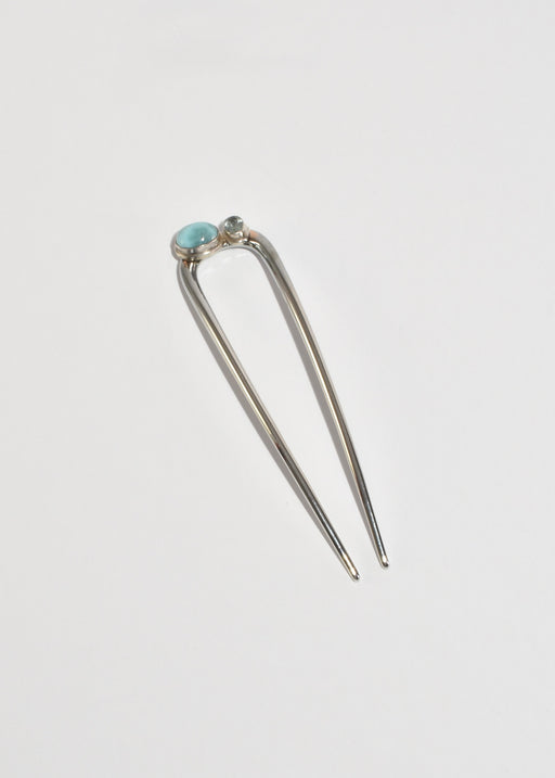 Turquoise Topaz Hair Pin