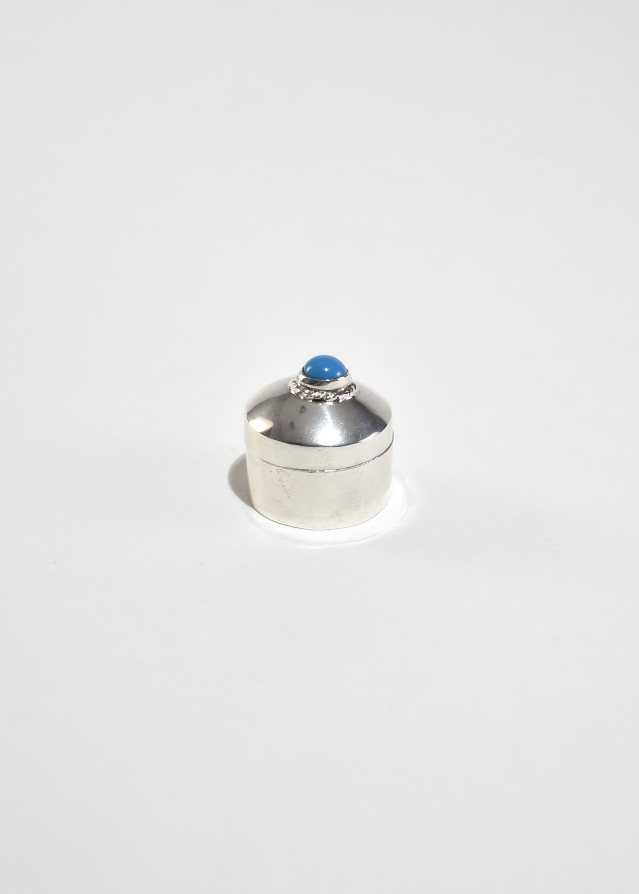 Sterling Turquoise Pillbox