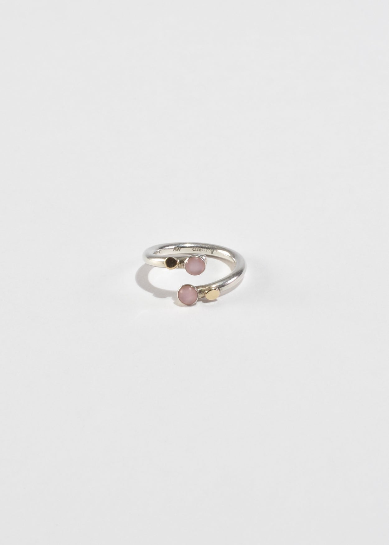 Pink Moonstone Wrap Ring