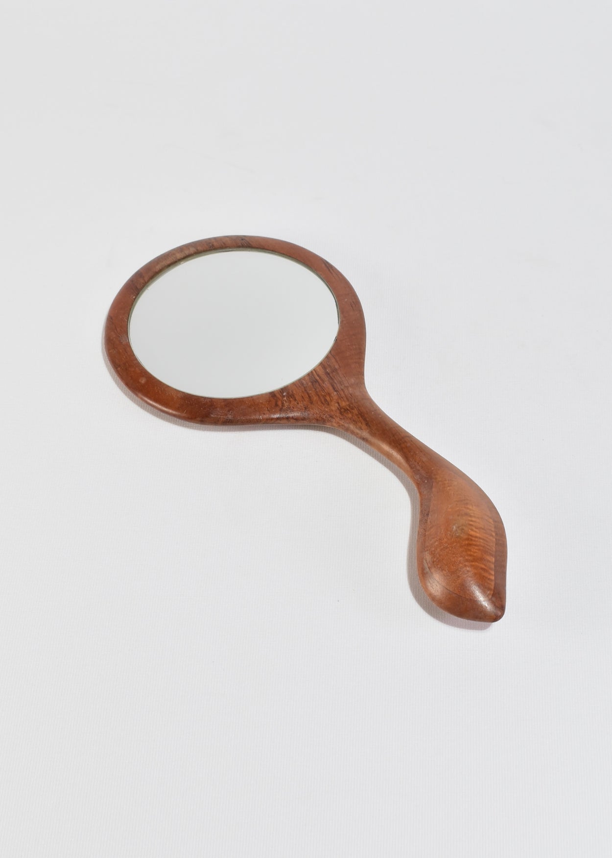 Curved Oak Mirror