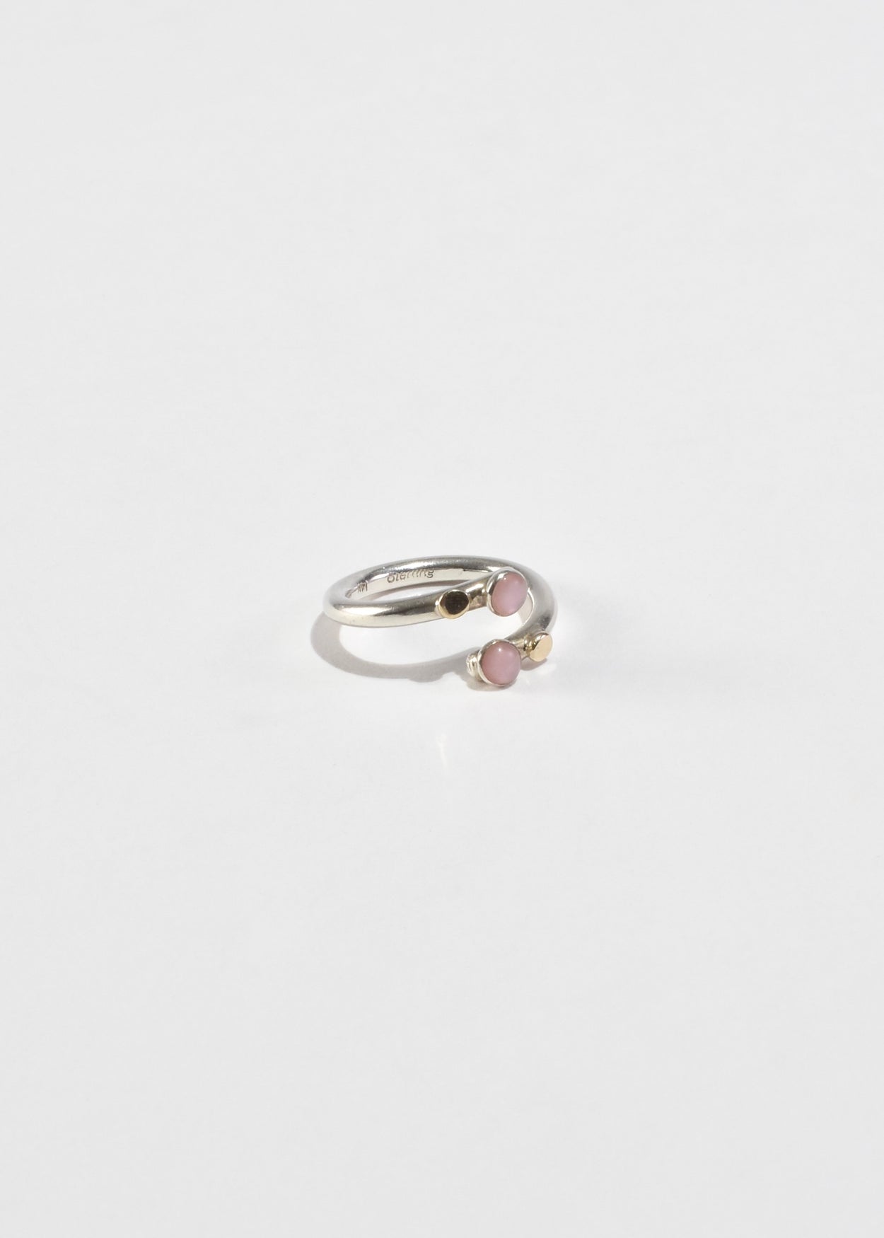 Pink Moonstone Wrap Ring