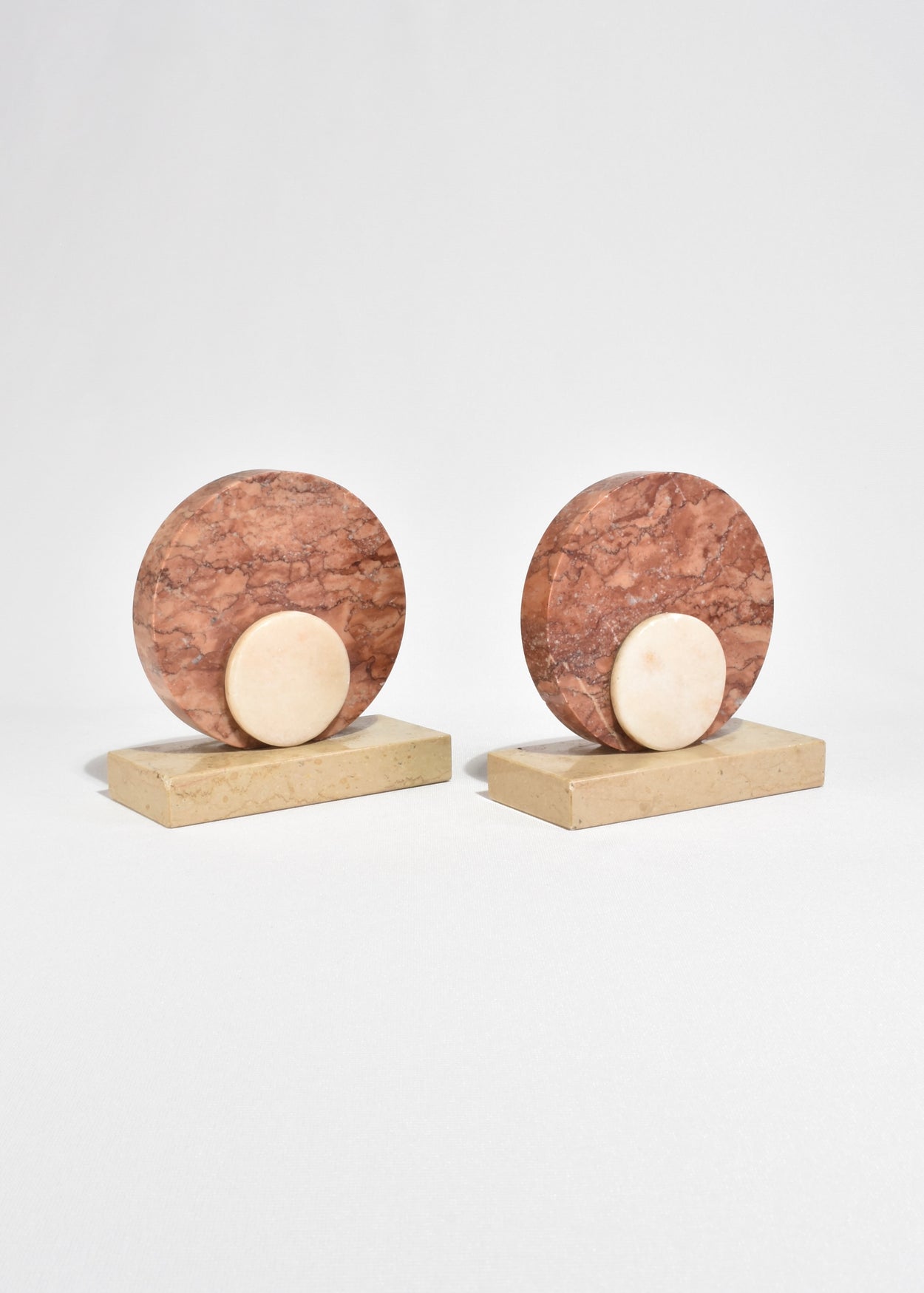 Deco Marble Bookends