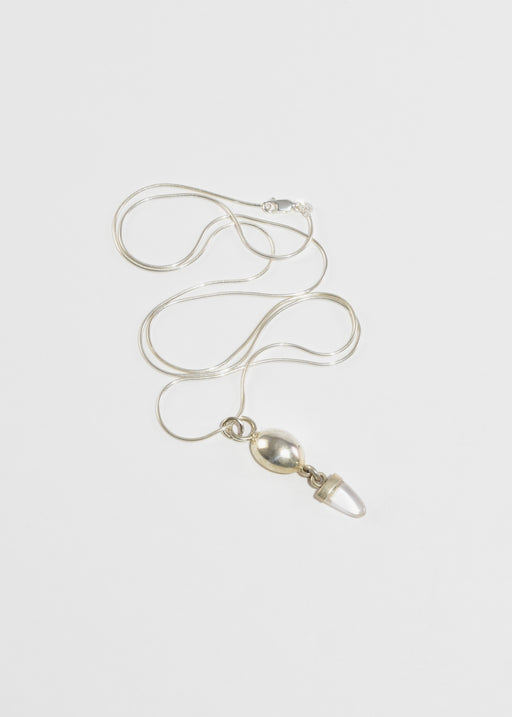 Modernist Glass Pendant Necklace