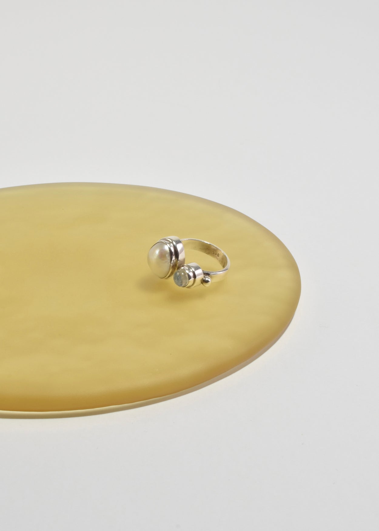 Pearl Moonstone Ring