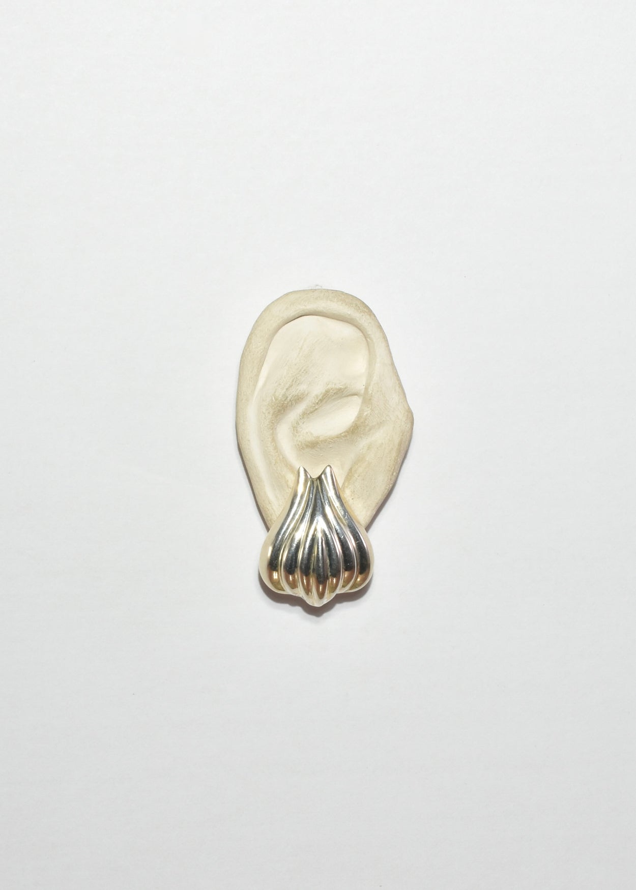 Sculptural Ribbed Earrings