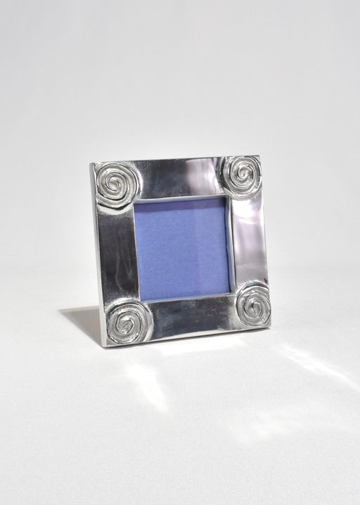 Spiral Pewter Picture Frame