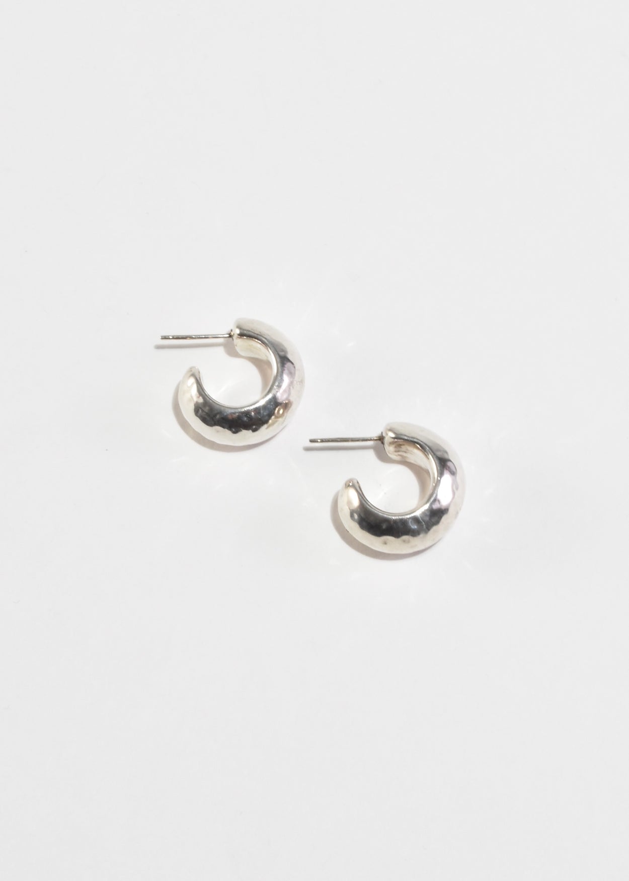 Hammered Hoop Earrings