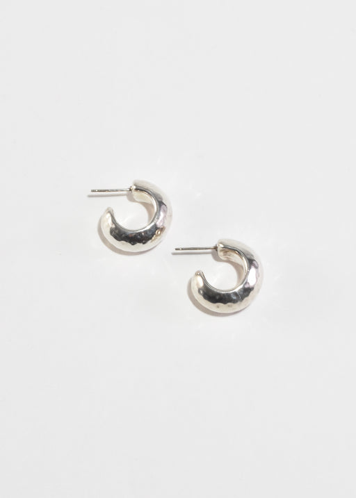 Hammered Hoop Earrings