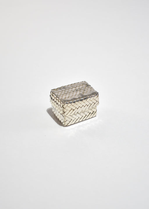 Woven Sterling Pillbox