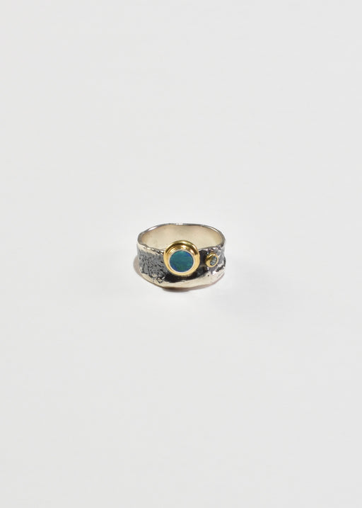 Opal Topaz Arts and Crafts Ring