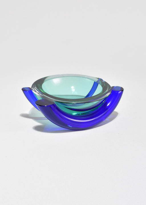 Italian Postmodern Glass Bowl