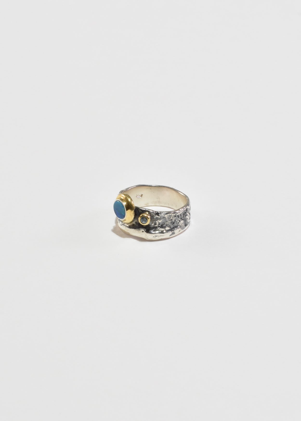 Opal Topaz Arts and Crafts Ring