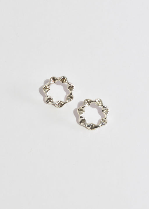 Wavy Circle Earrings