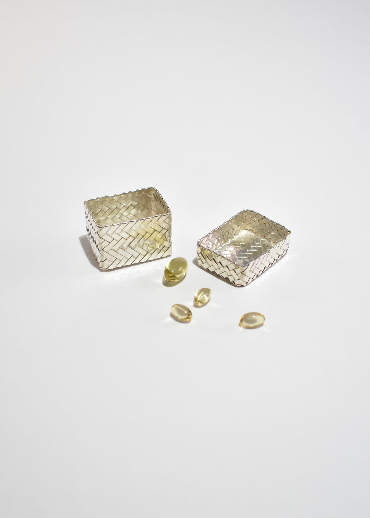 Woven Sterling Pillbox