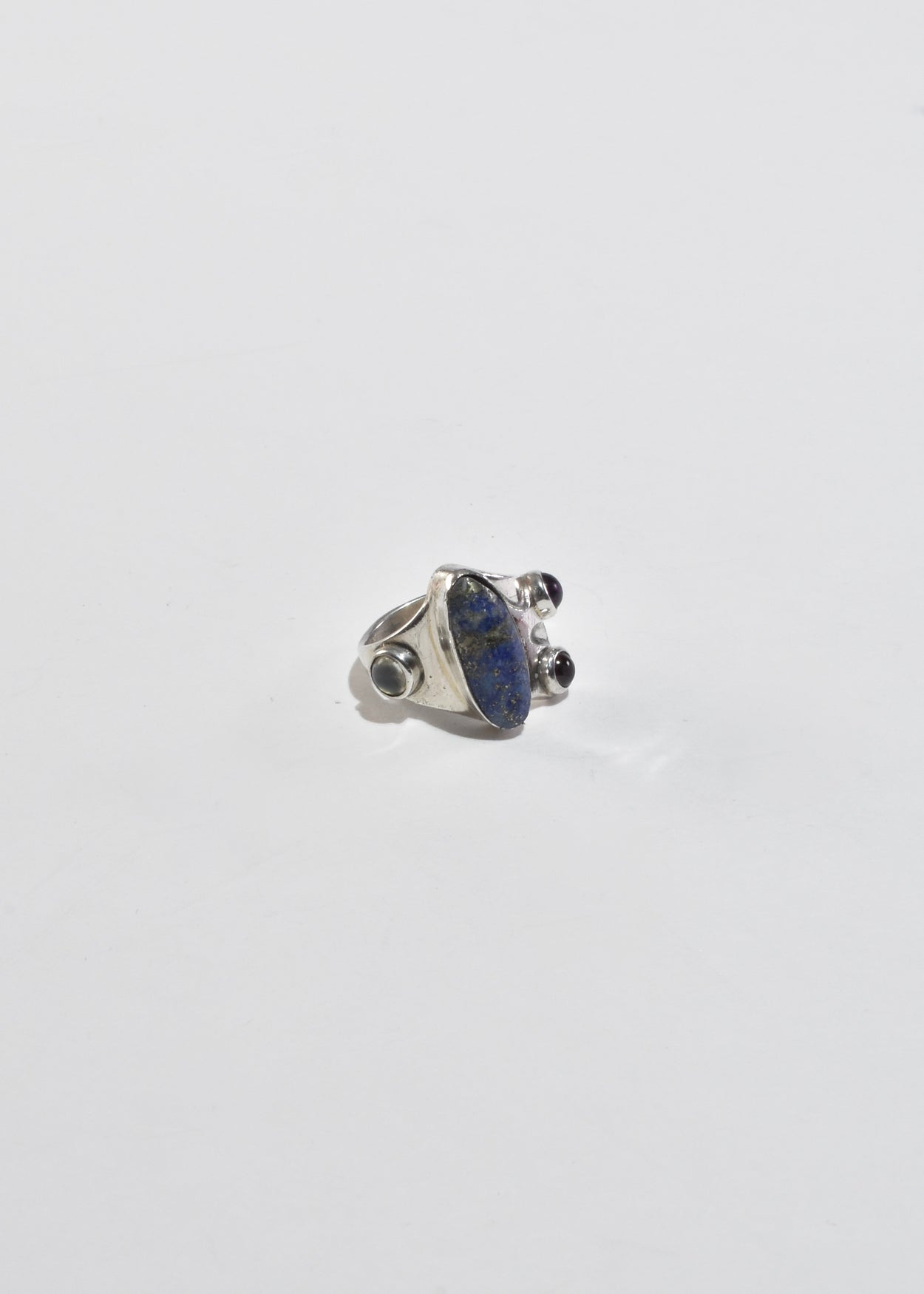 Abstract Multi Stone Ring