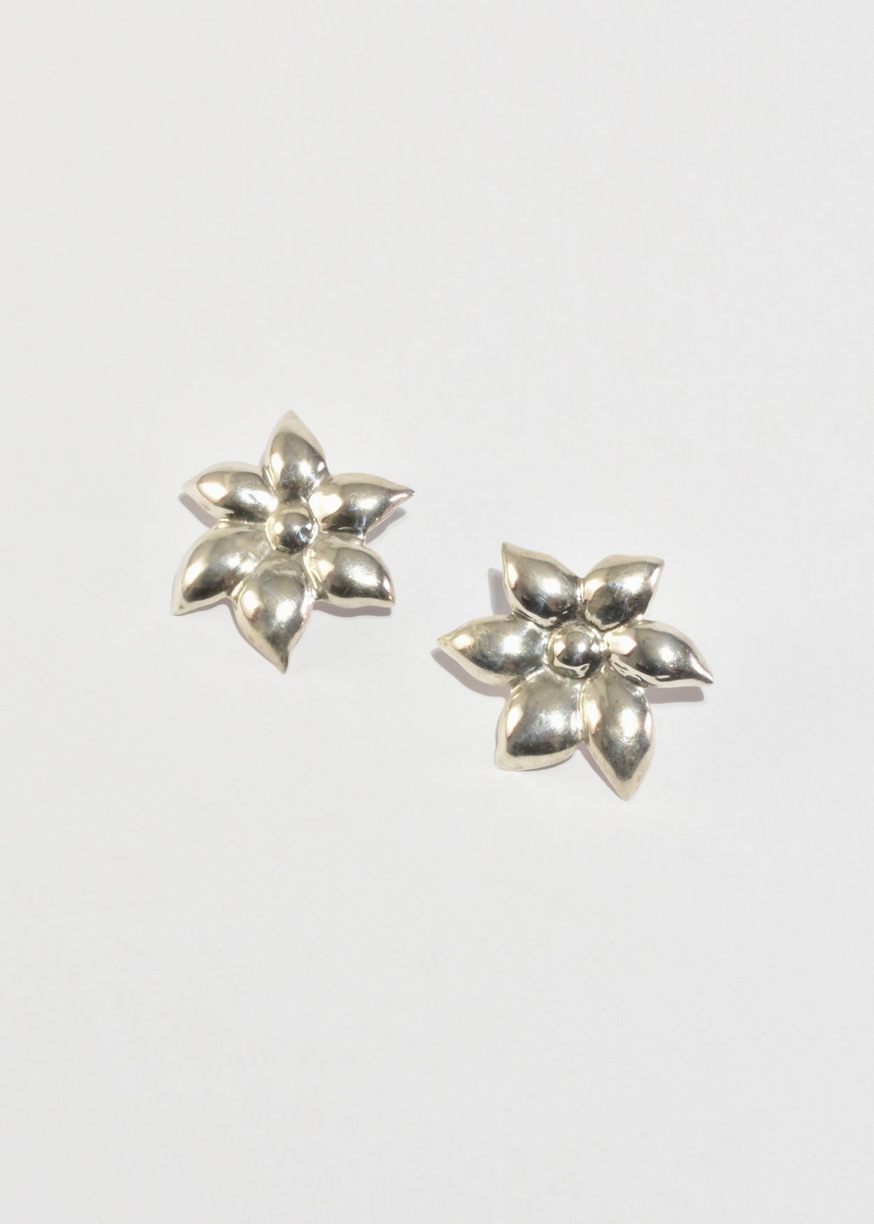 Sterling Flower Earrings