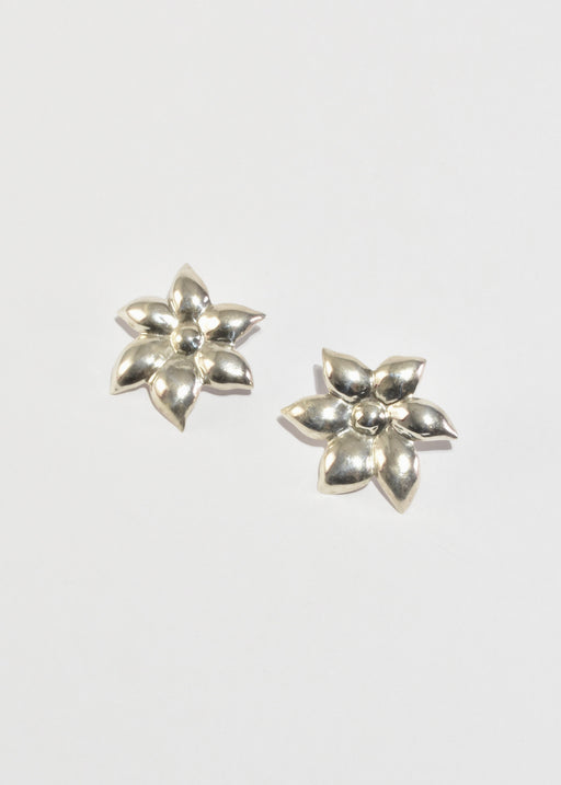 Sterling Flower Earrings