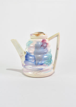 Painted Ceramic Teapot