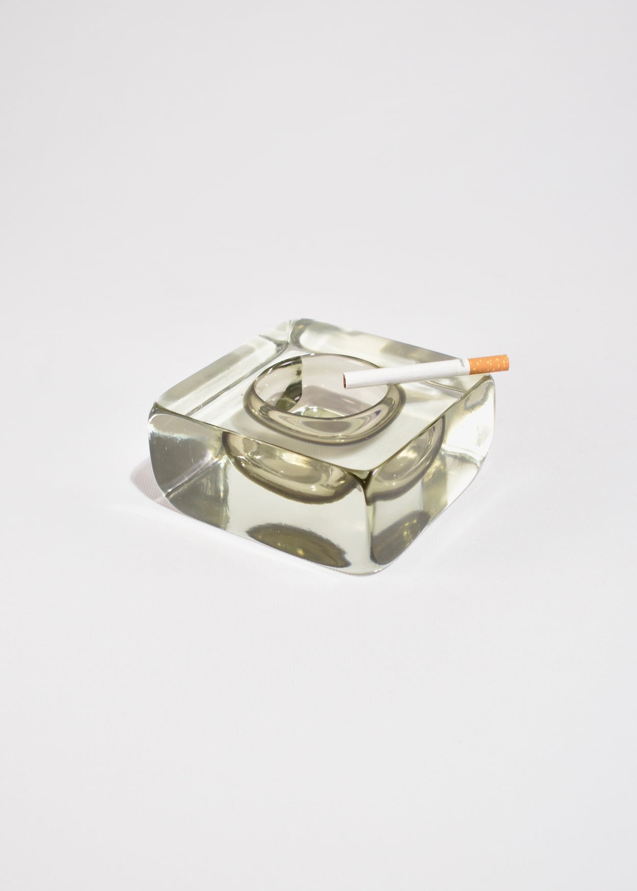 Smoked Glass Ashtray