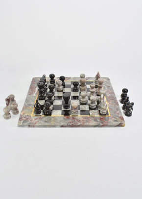Grey Marble Chess Set