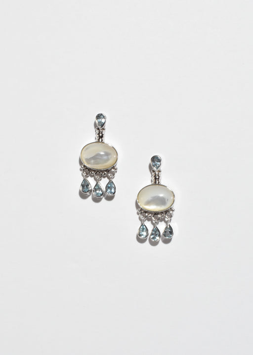 Topaz Mother of Pearl Earrings