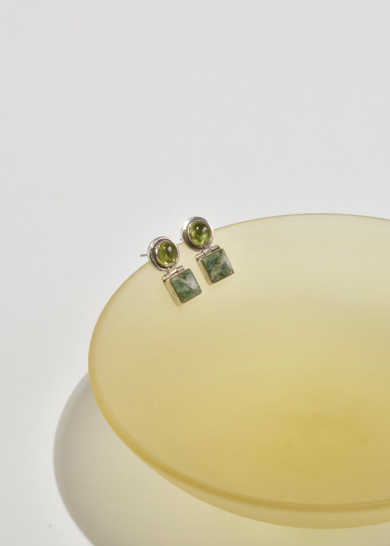 Peridot and Serpentine Earrings