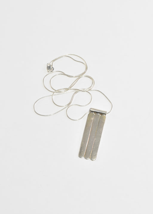 Bar Fringe Pendant Necklace