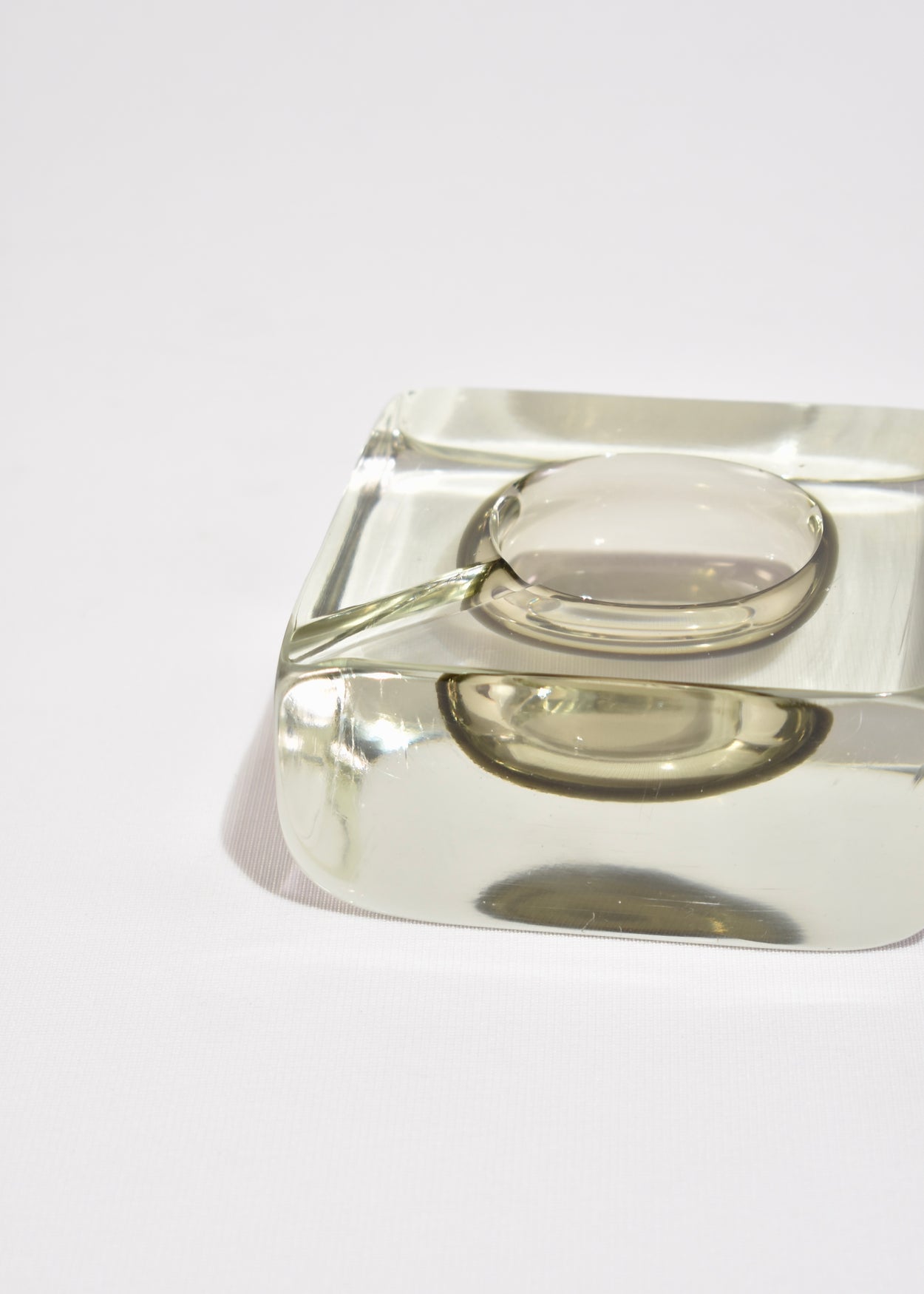 Smoked Glass Ashtray