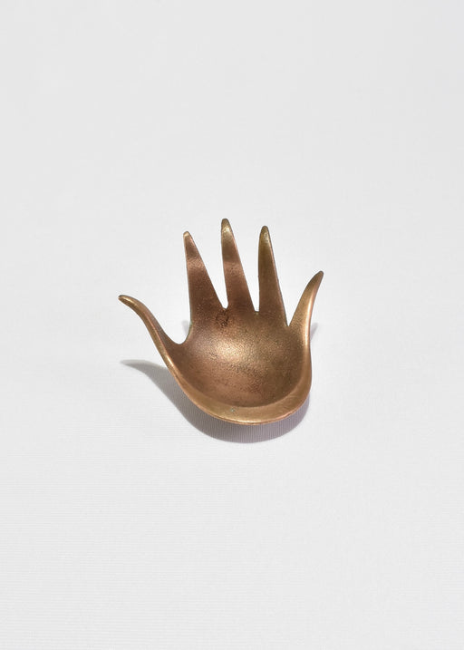 Modernist Bronze Hand Catchall