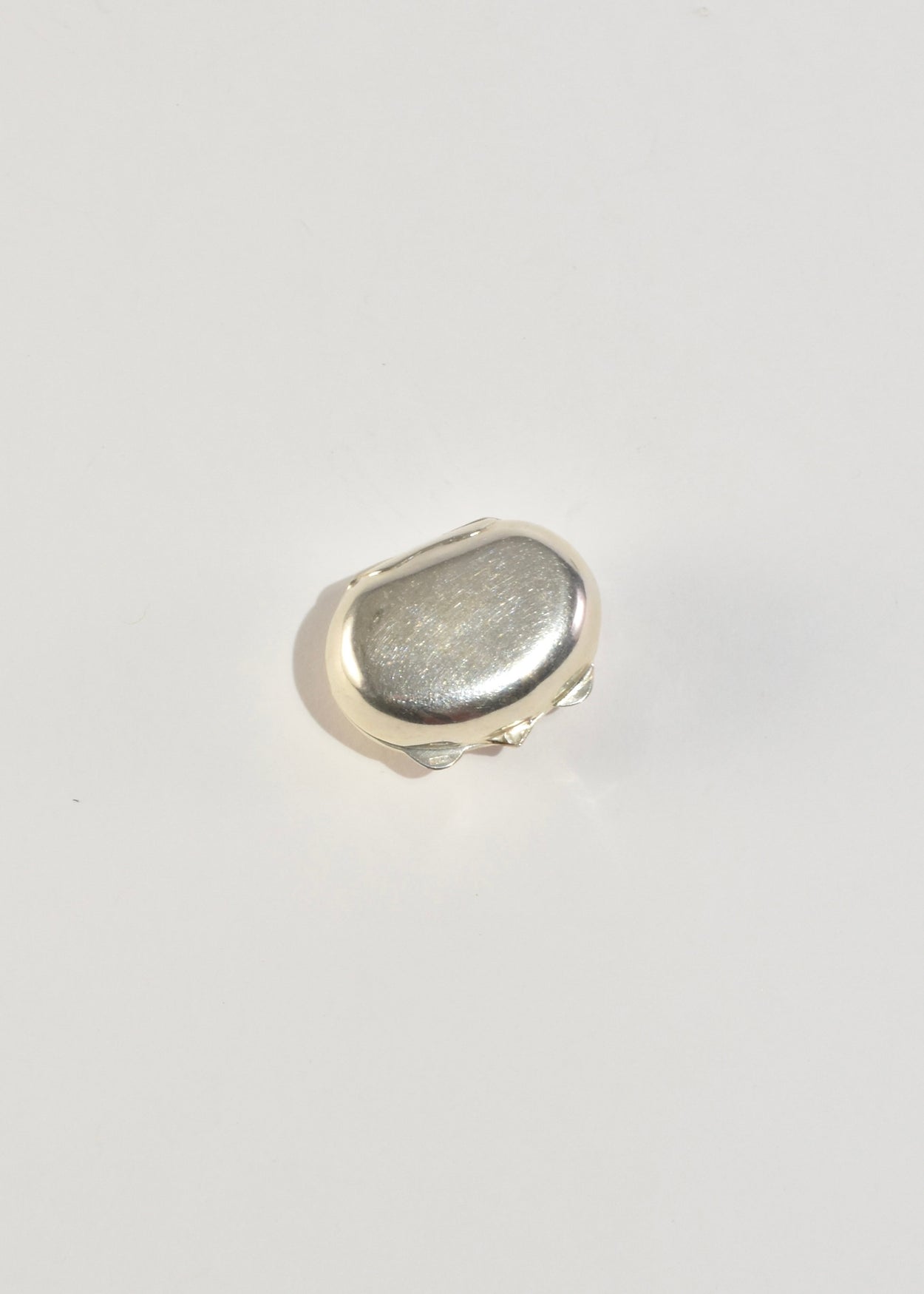 Silver Ribbed Pillbox