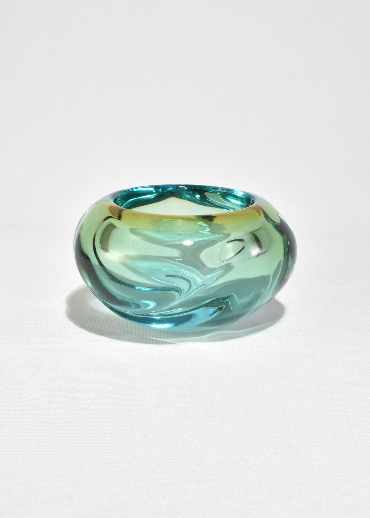 Aqua Glass Bowl