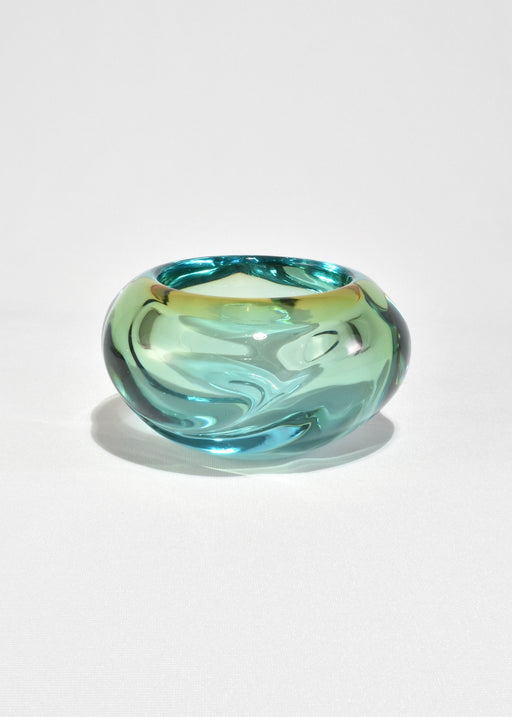 Aqua Glass Bowl