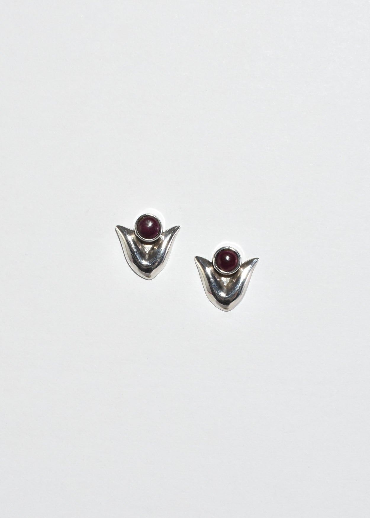 Platinum Tulip Earrings