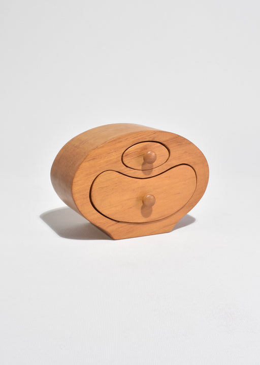 Oval Wooden Jewelry Box