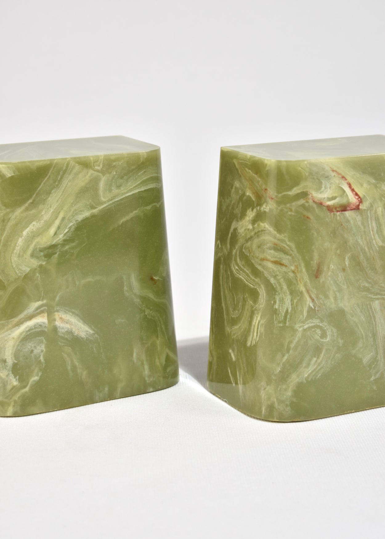 Green Resin Bookends