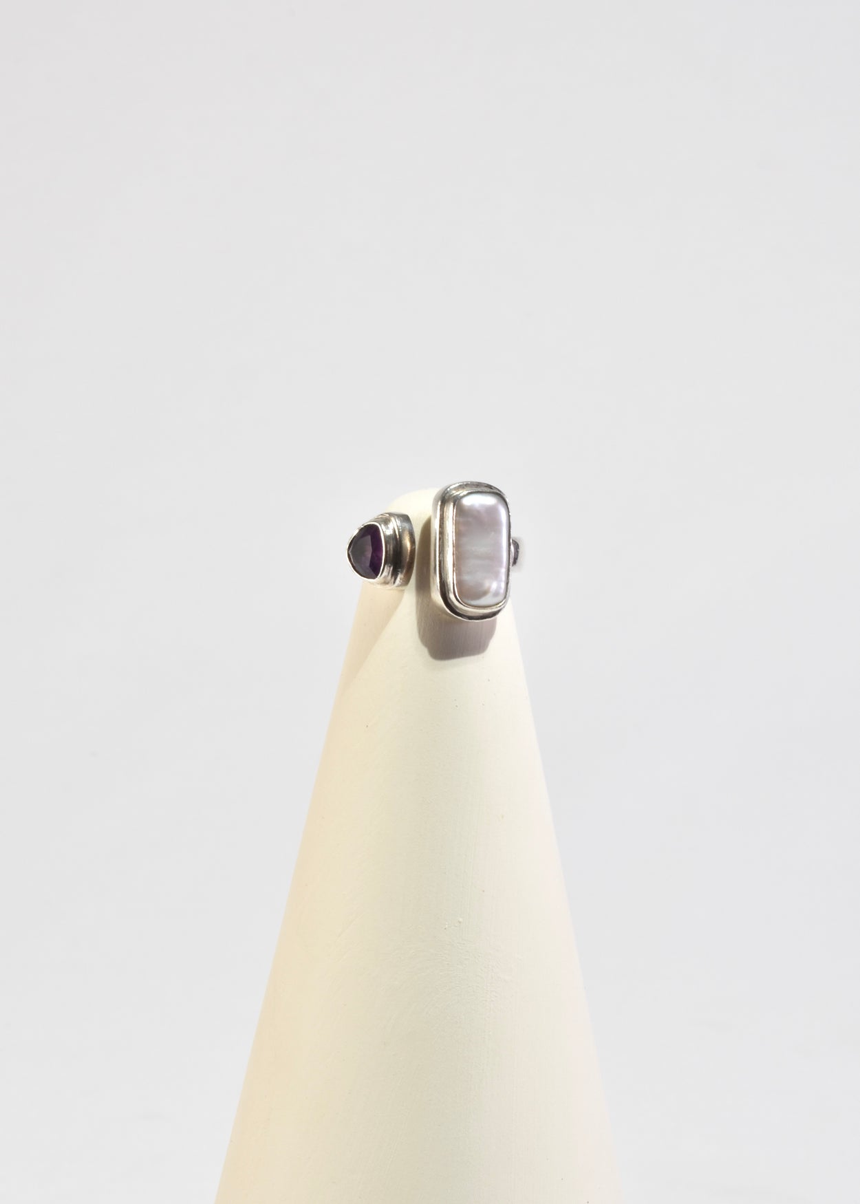 Amethyst Pearl Ring