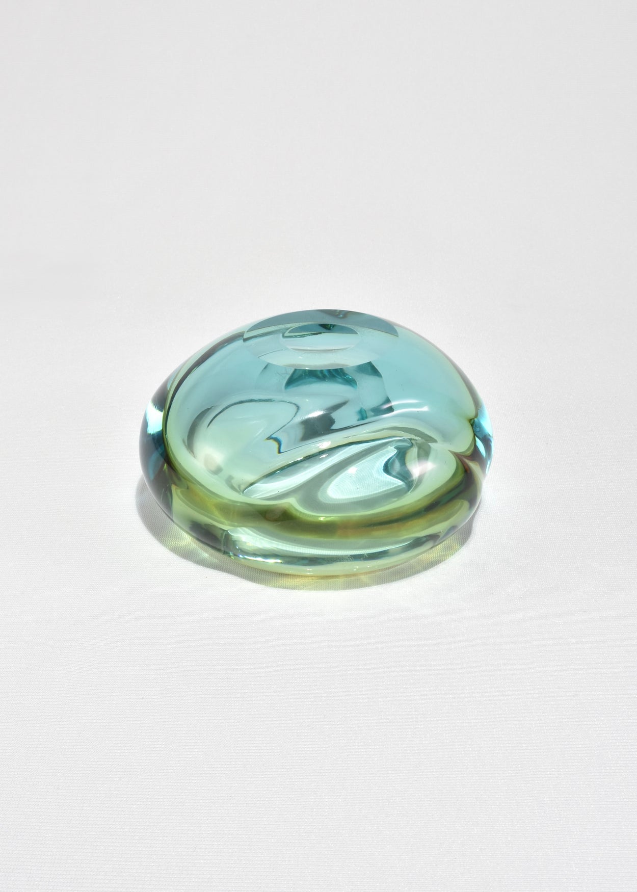 Aqua Glass Bowl