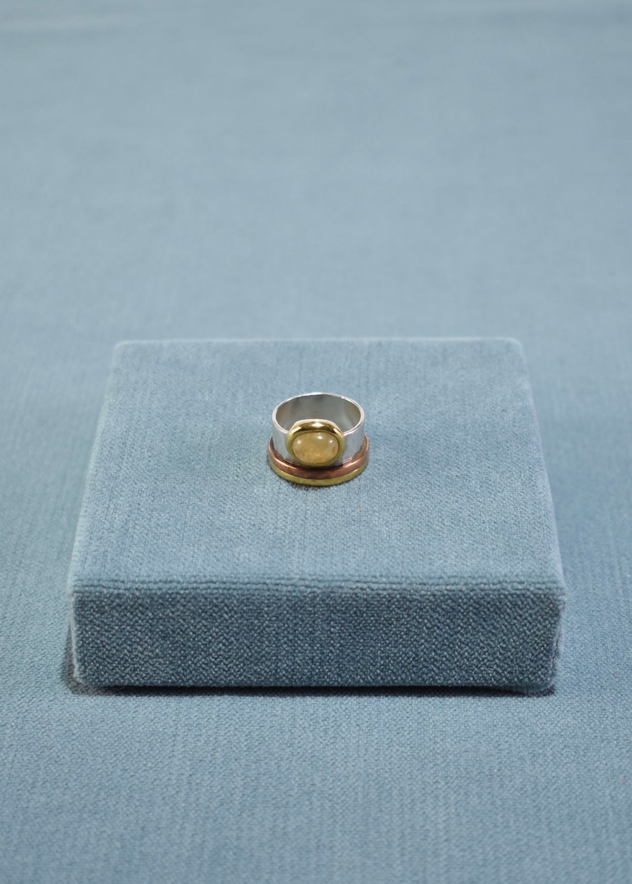 Hammered Quartz Ring