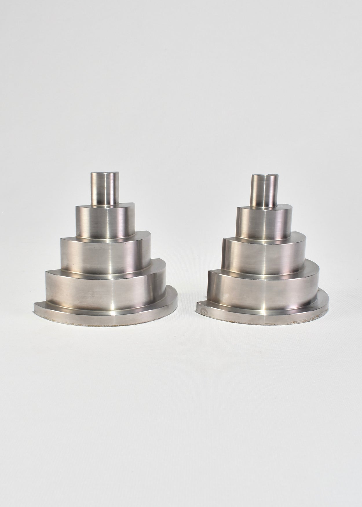 Stepped Steel Bookends