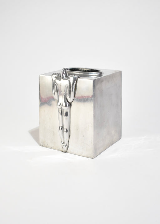 Figural Pewter Tissue Box